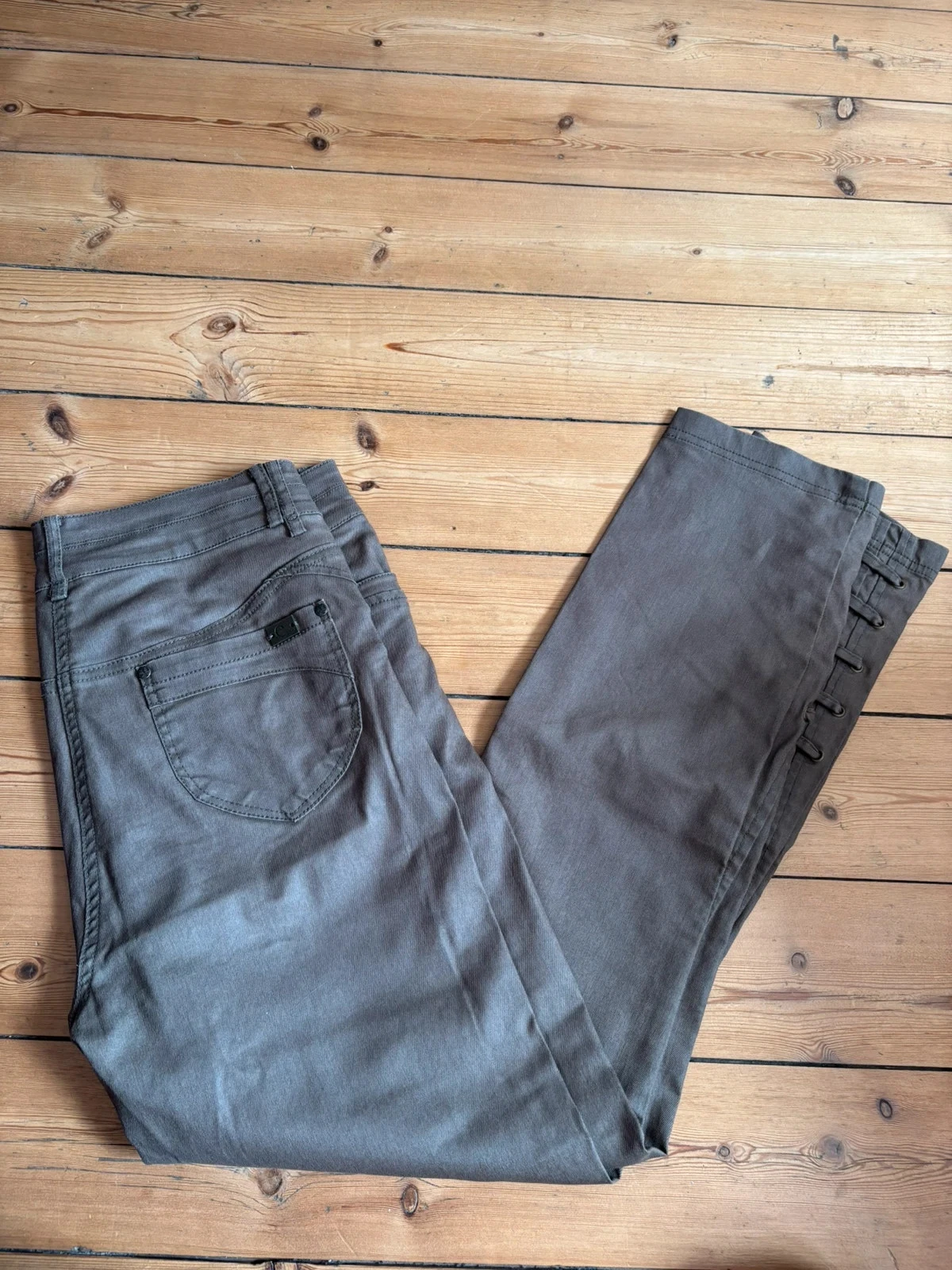 jean skinny vert kaki elora taille 38